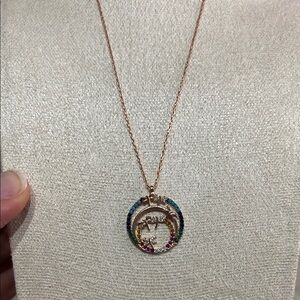 ❤️‍🔥NEW 18k rose gold S925 sterling silver AAA CZ dragonfly necklace 17-18”